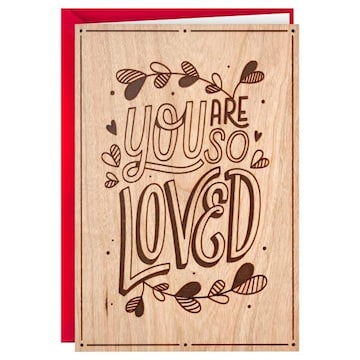 Hallmark Valentine's Day Card, Wood