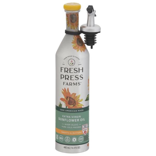 Fresh Press Farms Sunflower Oil, Extra Virgin, Smooth & Buttery