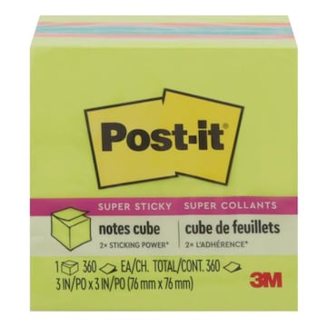 Post-it Notes Cube, Super Sticky