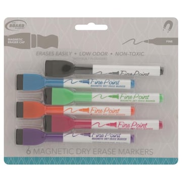 The Board Dudes Markers, Dry Erase, Magnetic, Fine