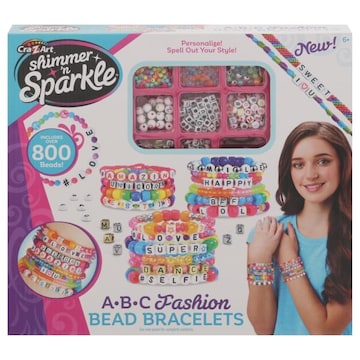 Cra-Z-Art Shimmer N Sparkle Bead Bracelets, ABC Fashion