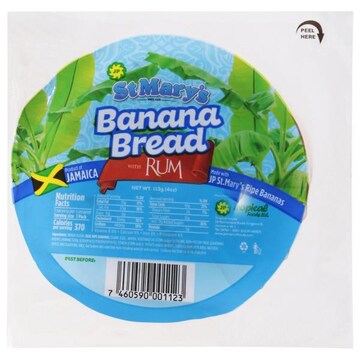 St. Mary's Banana Bread, with Rum