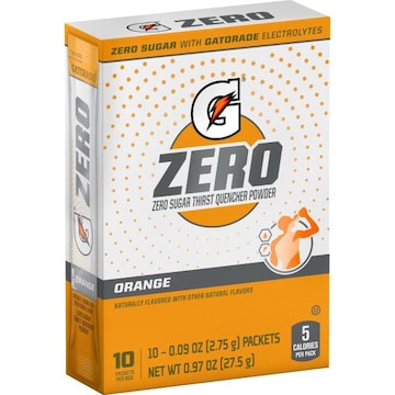 Gatorade Zero Zero Sugar Thirst Quencher Powder, Orange