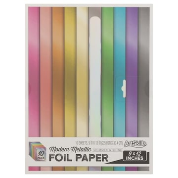 Artskills Foil Paper, Modern Metallic, Shimmer & Shine