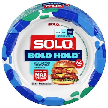 Solo Bold Hold 8.5 inch Max Strength Paper Plates