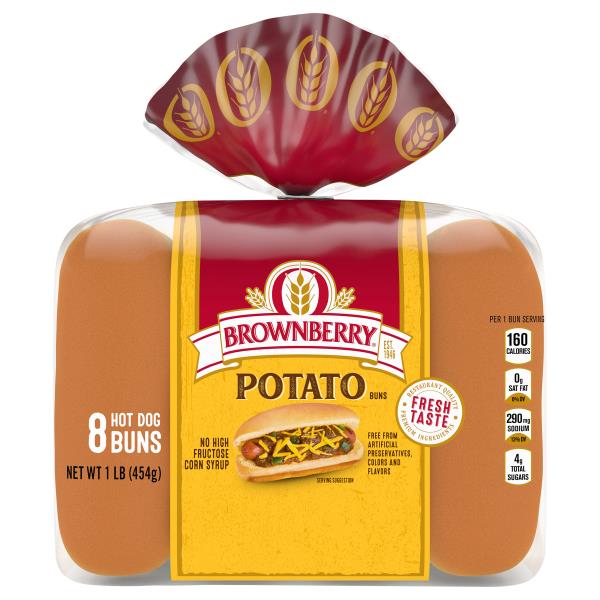Brownberry Hot Dog Buns, Potato Publix Super Markets