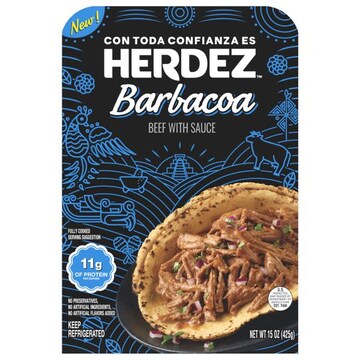 Herdez HERDEZ Fully Cooked Entree Beef Barbacoa, 15 OZ