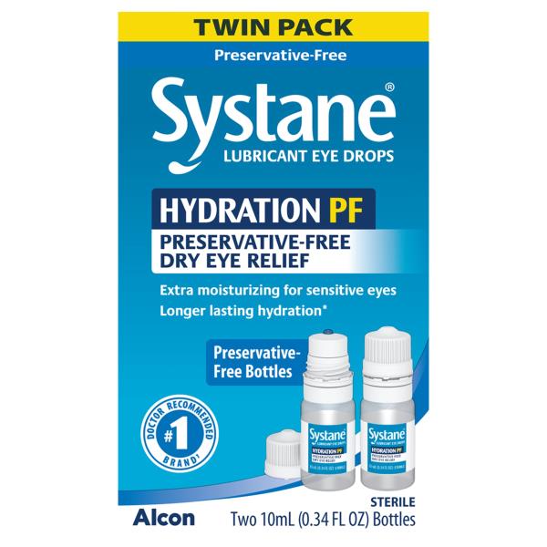 Systane Eye Drops, Lubricant, Hydration PF, Twin Pack Publix Super