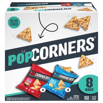 PopCorners Popped-Corn Snack, Sweet & Salty/White Cheddar Flavored