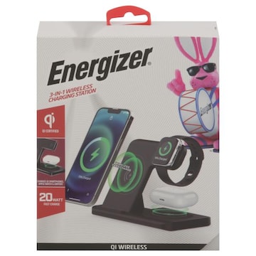 Energizer Charging Station, Wireless, 3-in-1