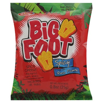 Big Foot Corn Snack, Spicy Cheese Flavoured