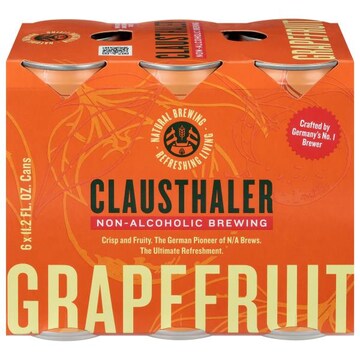 Clausthaler Non-Alcoholic Beer, Grapefruit