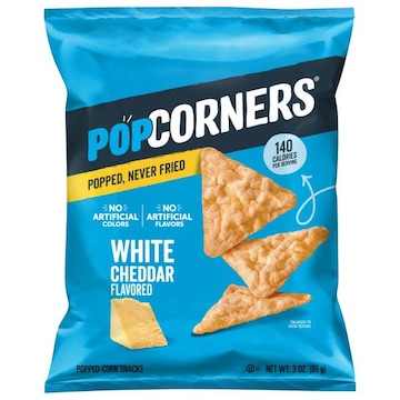 PopCorners The Crunchy And Wholesome Popped Corn Snack White Cheddar Flavored