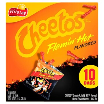 Cheetos Cheese Flavored Snacks, Flamin' Hot Flavored, Crunchy
