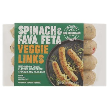 Big Mountain Veggie Links, Spinach & Fava Feta