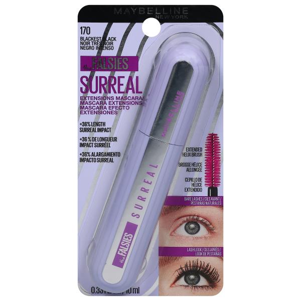 Maybelline The Falsies Mascara, Extensions, Surreal, Blackest