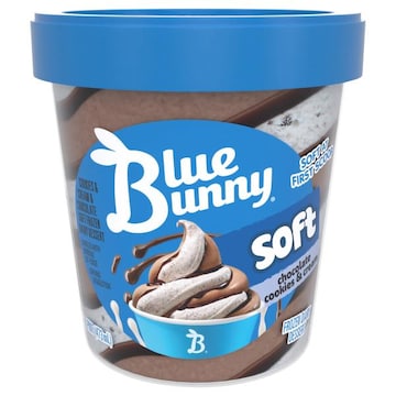 Blue Bunny Frozen Dairy Dessert, Soft, Chocolate Cookies & Cream