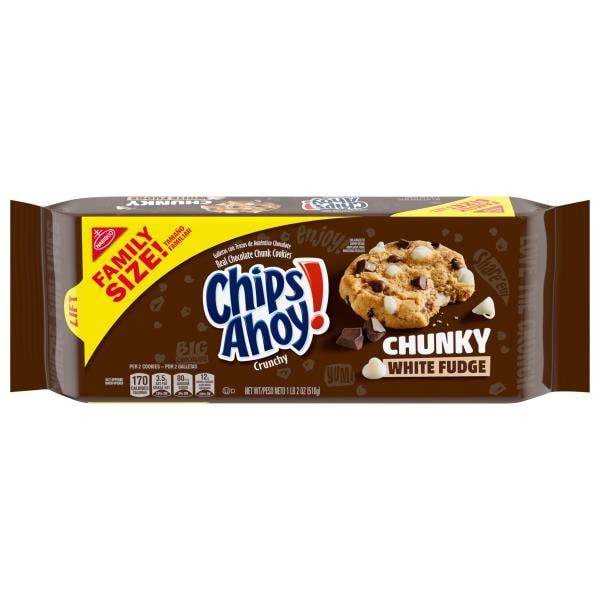 Chips Ahoy! CHIPS AHOY! Chunky White Fudge Chocolate Chunk Cookies