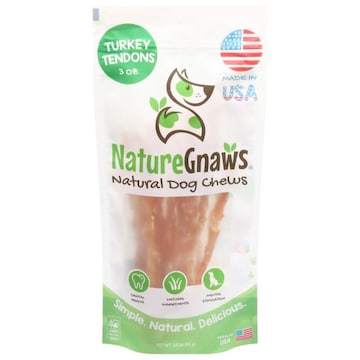 Nature Gnaws Natural Dog Chews, Turkey Tendons