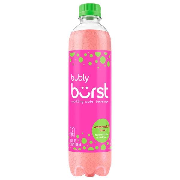 bubly Burst Sparkling Water Beverage, Watermelon Lime | Publix Super ...