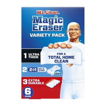 Mr. Clean Magic Eraser Sponge, All Purpose Cleaner, Variety Pack, 6ct