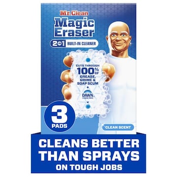 Mr. Clean Magic Eraser Sponge, All Purpose Cleaner, Ultra Foamy, 3ct