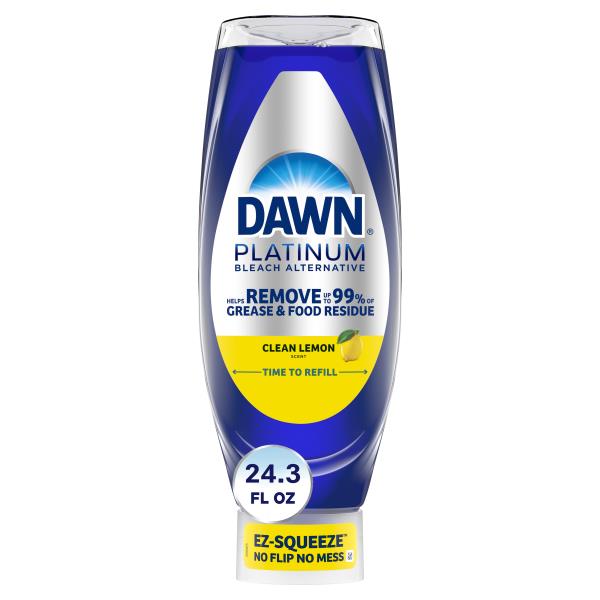 Dawn Platinum Bleach Alternative EZ-Squeeze Dish Soap, Clean Lemon
