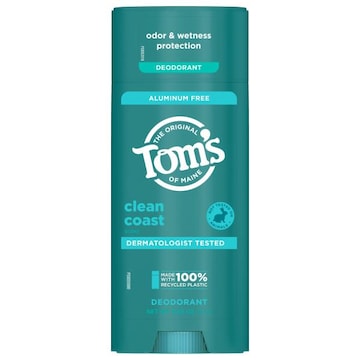 Tom's of Maine Deodorant, Clean Coast Scent, Aluminum Free