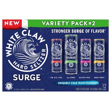 White Claw Hard Seltzer Hard Seltzer, Surge, Variety Pack No. 2