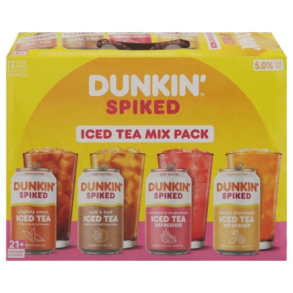 Dunkin' Spiked Iced Tea, 4 Style, Mix Pack | Publix Super Markets