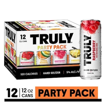 TRULY Hard Seltzer Hard Seltzer, Variety, Party Pack