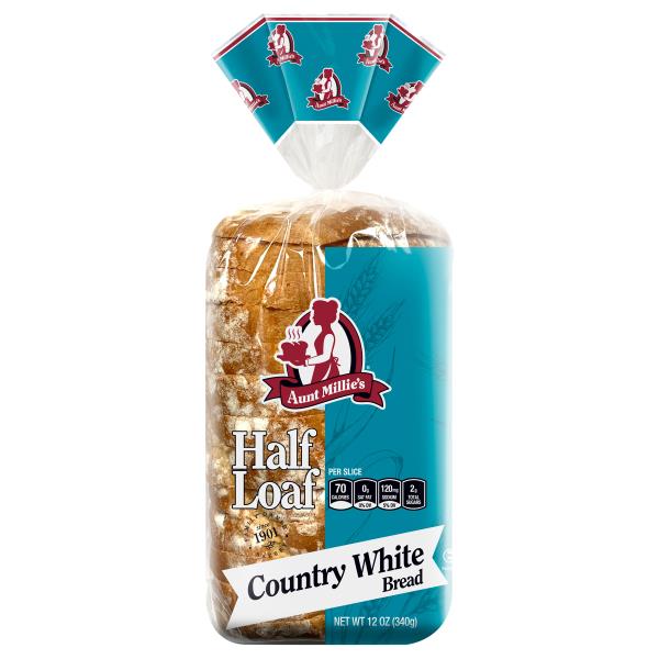 Aunt Millie's Bread, Country White, Half Loaf Publix Super Markets