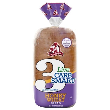 Aunt Millie's Live Carb Smart Bread, Honey Wheat