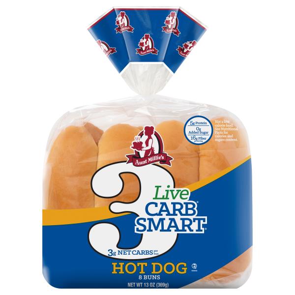 Aunt Millie's Live Carb Smart Buns, Hot Dog | Publix Super Markets