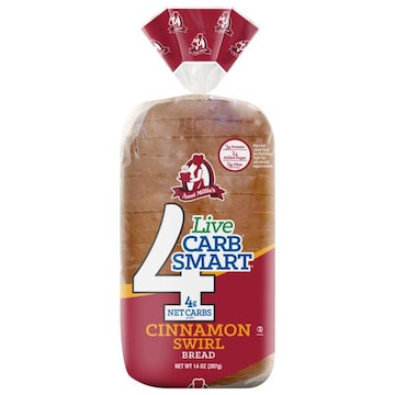Aunt Millie's Live Carb Smart Bread, Cinnamon Swirl