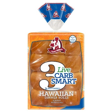 Aunt Millie's Live Carb Smart Dinner Rolls, Hawaiian