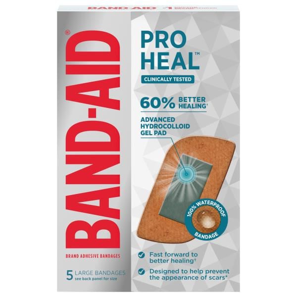 Band-Aid Pro Heal Adhesive Bandages, Large | Publix Super Markets
