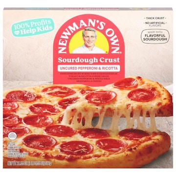 Newman's Own Pizza, Sourdough Crust, Uncured Pepperoni & Ricotta