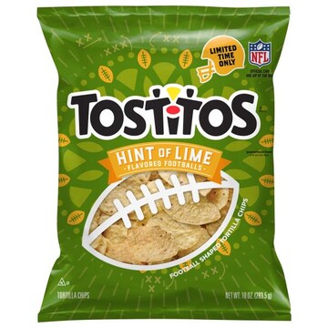 Tostitos Footballs Hint of Lime Tortilla Chips
