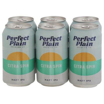 Perfect Plain Brewing Co Beer, Hazy IPA, Citra Spin