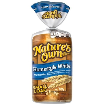 Nature's Own Sliced Homestyle White Bread, Small Loaf Size