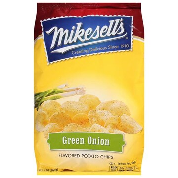 Mikesell's Potato Chips, Green Onion Flavored