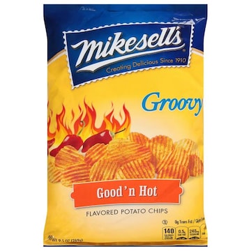 Mikesell's Potato Chips, Good'n Hot Flavored, Groovy