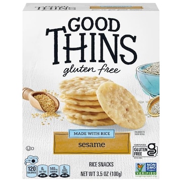 Good Thins Rice Snacks, Gluten Free, Sesame