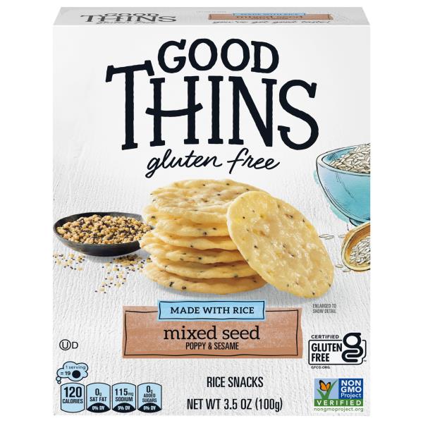 Good Thins Rice Snacks, Gluten Free, Mixed Seed | Publix Super Markets