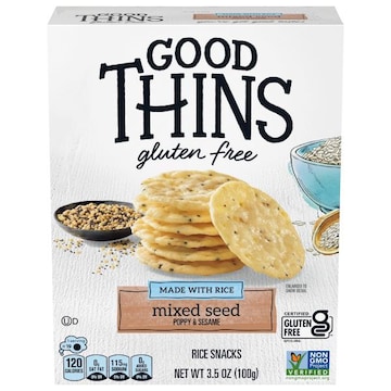Good Thins Rice Snacks, Gluten Free, Mixed Seed