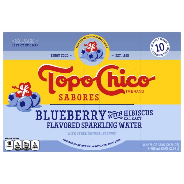 Topo Chico Flavored Sparkling Water, Blueberry Publix Super Markets