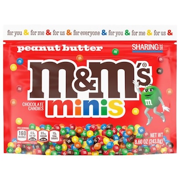 M&M's Chocolate Candies, Peanut Butter, Minis, Sharing Size