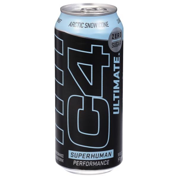 C4 Ultimate Energy Drink, Performance, Zero Sugar, Arctic Snow Cone ...