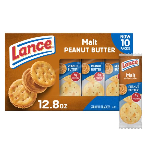 Lance® Sandwich Crackers, Peanut Butter, Malt, 10 Packs Publix Super